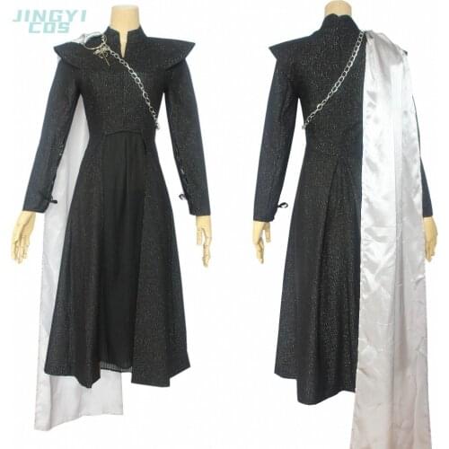 Thrones Season 7 Daenerys Cosplay Costume Mother Dragons Dany Dress Gown for Adult Women Girls