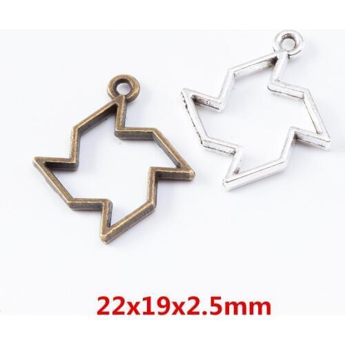 70 pieces of retro metal zinc alloy Maple leaf pendant for DIY handmade jewelry necklace making 6992