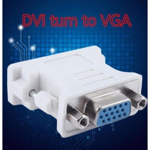 Dvi to Vga Male to Female Adapter Connector Converter Laptops For Assembling Hdtvs Suitable Cable Computers Monitors Projec J7B0