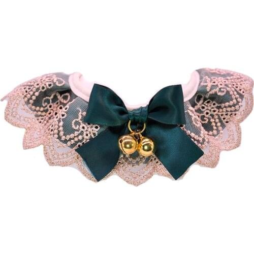 Dog Accessories Dogs Bibs Cat BowtieAdjustable Lace Bells Dog Bandana Pet Supplies Dog Accessories Scarf Pet Products