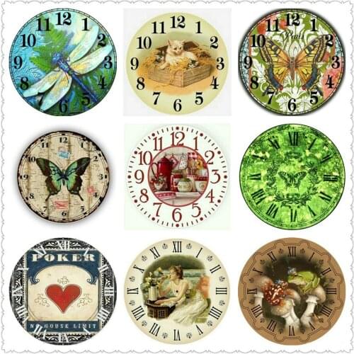 5d diy diamond painting wall clock butterfly flower animal icon full square / round drill 3d diamond embroidery mosaic new