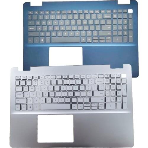 New Laptop Case For DELL Inspiron 15 5000 5584 Palmrest With Backlit Keyboard 0227VH 0DFX5J Blue/Silvery