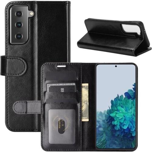 Best Quality PU Leather Luxury Plain Case for Samsung Galaxy A21S A31 A02 A32 5G A42 A52 A72 A81 A71 S20 S21 Phone Bag