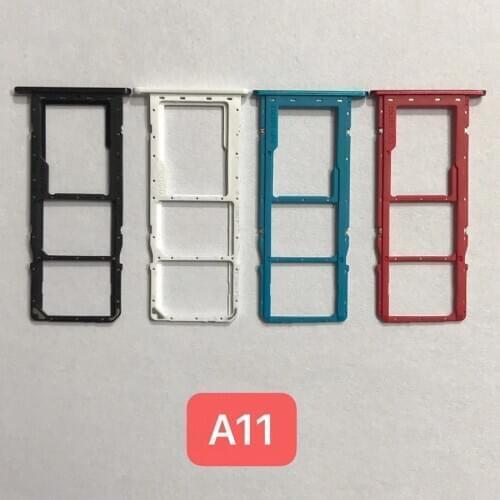 Sim Tray Holder For Samsung Galaxy A11 A115F SIM Card Tray Slot Holder Adapter Socket Repair Parts
