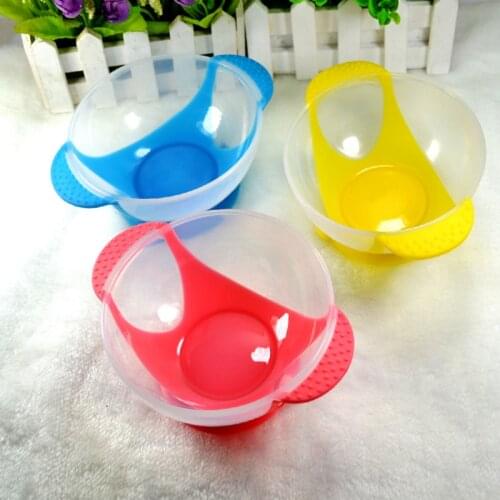 1 pc Baby Bowl child dish Slip-resistant Wall Suction Baby Learning Dishes Assist useful Food Bowl Baby Tableware 3 colors