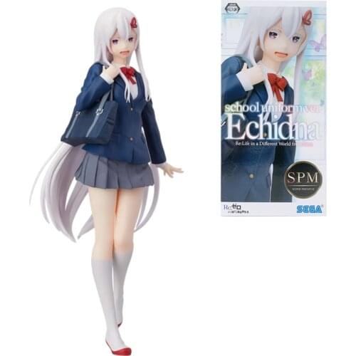 Anime Figure Re:Life In A Different World From Zero School Uniform Echidna Action Figure Model Doll Decoration Toy Birthday Gift