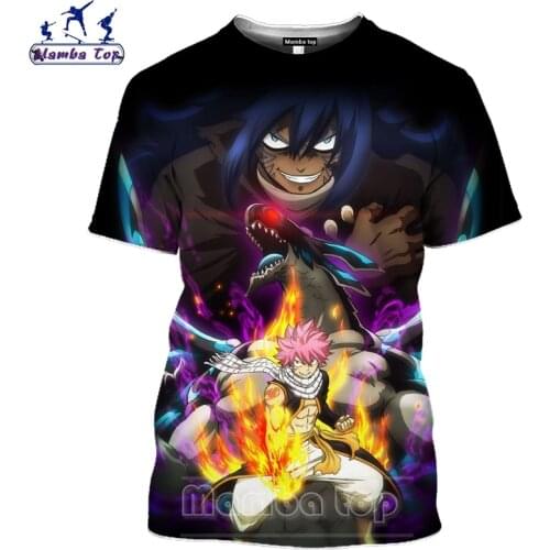 Mamba Top Anime Fairy Tail T Shirt Men 3D Jellal Fernandes Mans Tees Sexy Girl Tshirt Hentai Bikini High Street Women Sweatshir