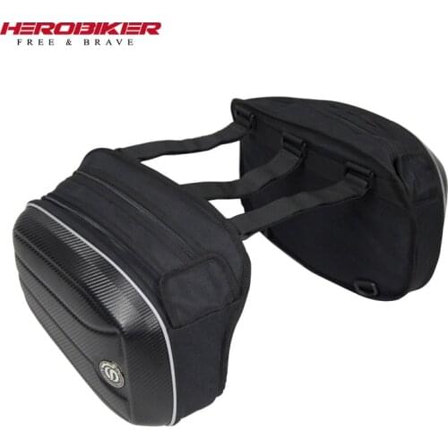 HEROBIKER Motorcycle Bag Side Bag Moto Tail Luggage Suitcase Saddle Bag Motorcycle Riding Travel Bags