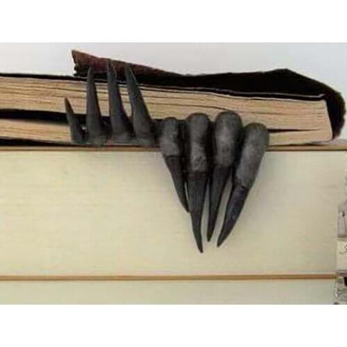 Devils Hand Book-mark Hand Of Spook Quirky Book-mark Halloween Gift For Lovers Friend Student Page Holder Stage Props Decoration