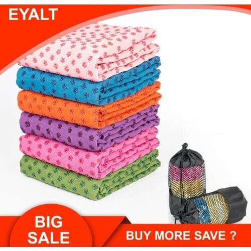 Yoga Mat Towel Ultra-fine Fiber Thickening Anti Slip Yoga Mat Long Sweat Absorbent Yoga Towel Machine Washable Body Mat