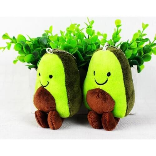 12cm plush toy pendant student cute cartoon avocado doll pendant fruit plush toy keychain gift J0592