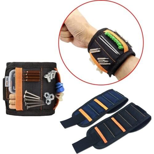 Magnetic Wristband Five Grid 20 Magnetic Wristband Pocket Decoration Decoration Small Accessory Storage Tool Wristband Bracelet