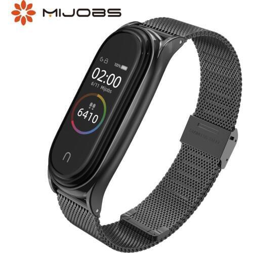 Mi Band 5 Strap For Xiaomi Mi Band 4 Bracelet Metal Screwless Stainless Steel Mi Band 3 Strap Bracelet Miband 5 Correa Mi 4 Band