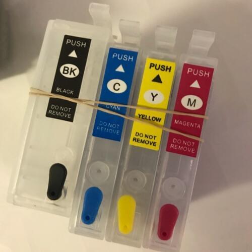 Vilaxh T2521xl 252 Refillable Ink Cartridge for Epson T2521 - T2524 WorkForce WF-3620 WF-3640 WF-7610 WF-7620 WF-7110 WF-7710