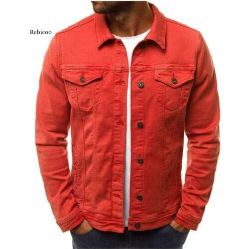 Mens Autumn Jacket Casual Outdoor Sportswear Work Classic Military Jacket with Pockets Cotton Canvas Laydown Trucker Jacket Hot