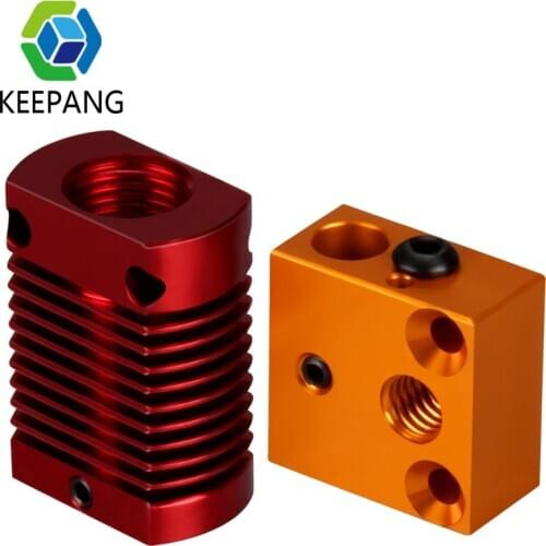 3D Printer Heated Block Heating block CR10S print head heating aluminum block heatsink DIY hot End Heated Block