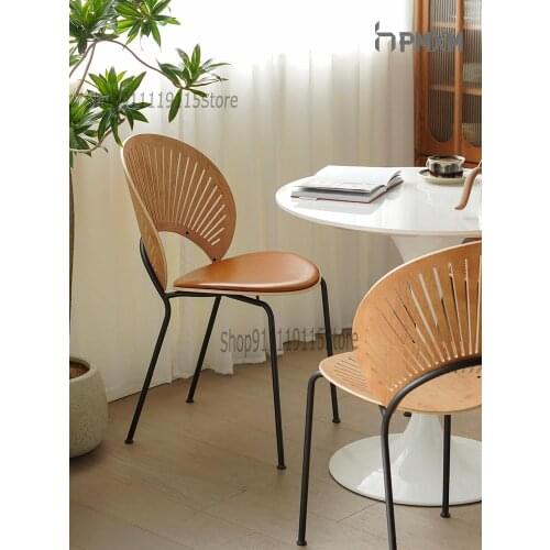 Nordic Dining Chair Home Ins Net Red Retro Chair Creative Simple Shell Chair Sun Chair Leisure Chair Vintage