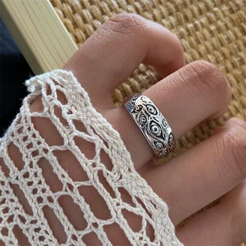 New ring devils eye ring Gods eye ring trendy hip hop Ring Jewelry