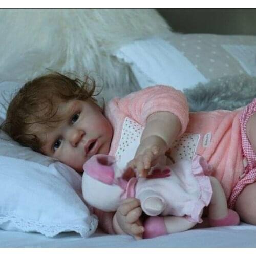 NPK 26inch Reborn Doll Kit Real Size Baby Margot Limited Edition Toddler Kit DIY Unfinished Doll Parts Toys for Children