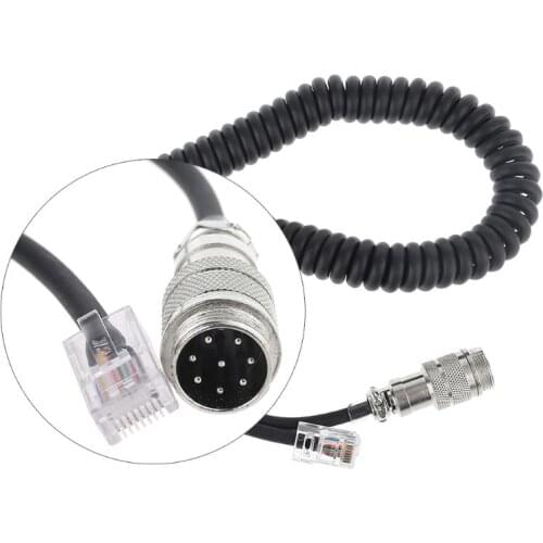 8 Pin to RJ-45 Modular Plug Mic Cable Adapter for Yaesu Microphone MD-200 MD-100 M-1 M-100 FT-450 FT-900 FT-991 FT-891 K92F