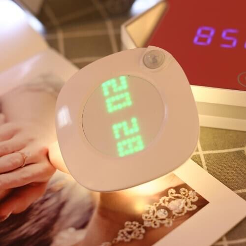 Portable Motion Sensor Night Light Emergency Wardrobe LED Creative LED Night Lights Camping Energy Saving with Time Clock