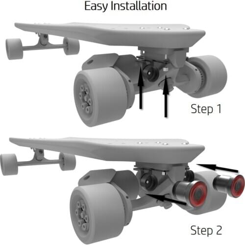 Skateboard xlite100 light Warning LED Light Night Warning Lamp for Longboard Electric Scooter 2pcs Rear red light or front white