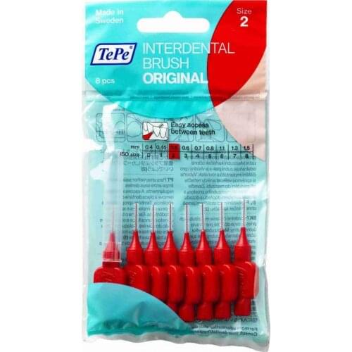 Crest Teeth Interdental Brush 0.5mm Red 8 Pcs