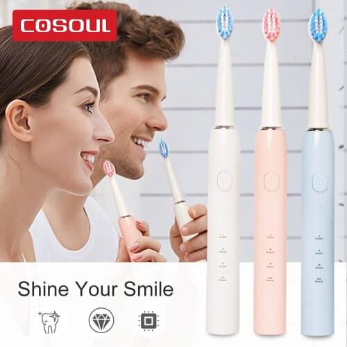 Sonic Electric Toothbrush Dentist Recommended 3 Modes Clean Whiten Care Teeth Automatic Tooth Brush USB Rechargeable Waterproof