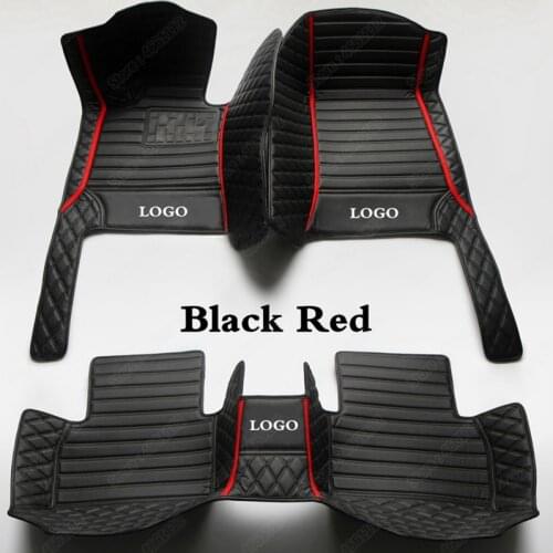 Waterproof All Weather Car Floor Mats for Mercedes Benz GL Class GL320 GL350 GL450 GL500 GL550 X164 X166 2006-2020 Black Red