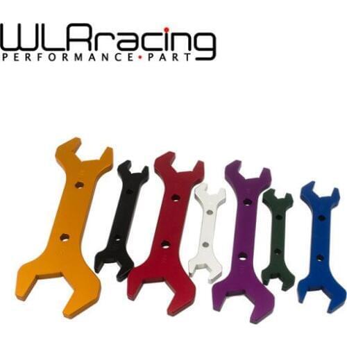 WLR RACING - AN Aluminum WRENCH HOSE Fitting tool aluminum Spanner DOUBLE ENDED AN3-AN20(7PCS/SET) WLR-SLW0611-SET