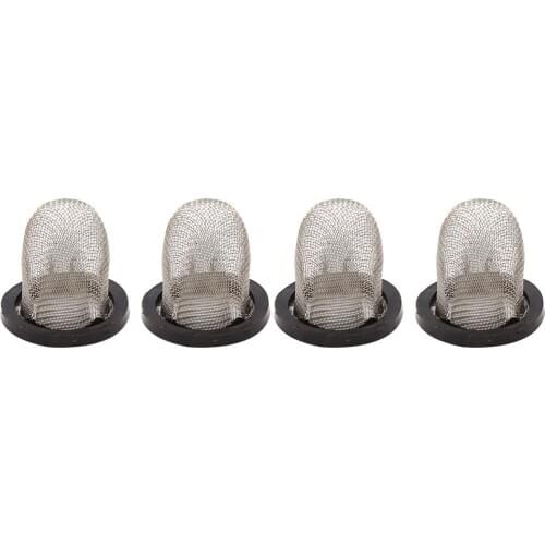 X Autohaux 4pcs Universal Motorcycle Scooter Engine Oil Strainer Fuel Filter Thimble Mesh