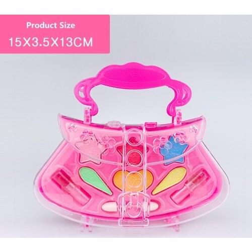 1pc Fashion Princess Child Makeup Set Girl Performance Cosmetics Bag Eyeshadow Makeup Toys Pretend Play Cosmetic Sets