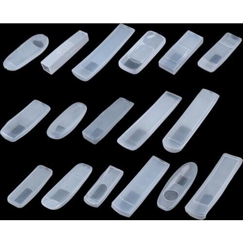 1pcs Portable Silicone Air Condition Control Case TV Remote Control CoverTransparent Dust Protect Protective Storage Bag