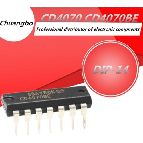 10pcs CD4070 DIP-14 CD4070B CD4070B DIP14 New spot IC