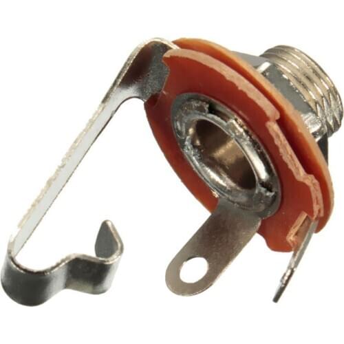 10 Pieces Guitar Parts Jack Socket Electric Guitar Bass Metal And