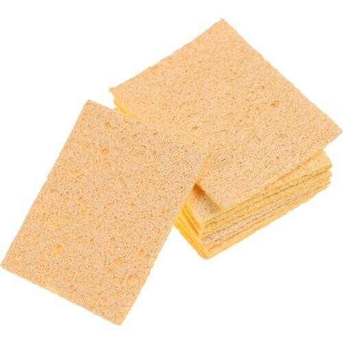 10pcs Solder Iron Tip Welding PCB Cleaning Pads 35x50mm Universal Soldering Iron Replacement Sponges