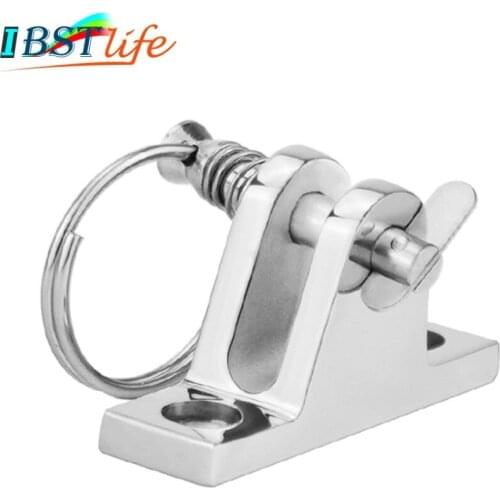 90 Degree Stainless Steel 316 Boat Bimini Top Deck Hinge with quick release pin Marine Kayak Canoe Boat Cover Bimini Sprayhood