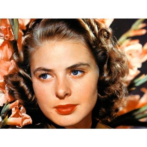 5d spuare&roud Ingrid Bergman 5d Diamond Embroidery Needlework DIY Diamond Painting Cross Stitch Pictures By Numbers Home Decor