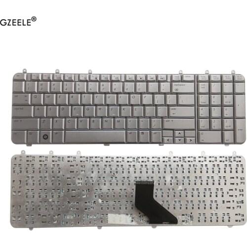 GZEELE English US Keyboard for HP DV7 DV7T DV7Z DV7-1000 DV7-1100 DV7-1200 DV7-1500 dv7t-1000 US Silver laptop keyboard