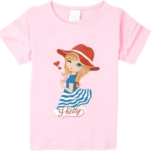 Kids Cartoon T-shirt for Girl Tees Summer Short Sleeves Boys Tops Teen Clothes Kids TShirts
