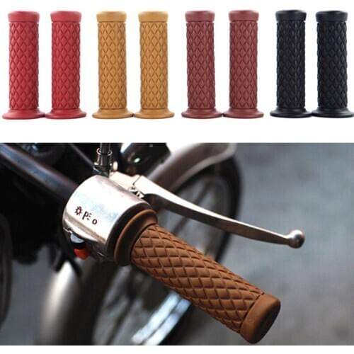 For Universal 22mm Handlebar 1 Pair Motorcycle Rubber Handlebar Rubber Moto Hand Grips Bar End