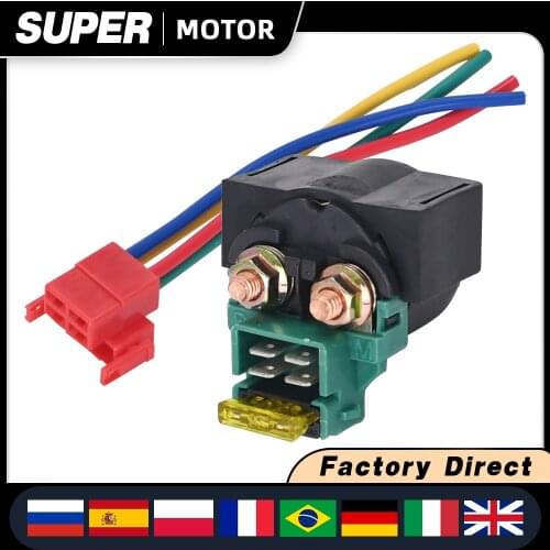 Electrical parts lgnition key switch starter solenoid Relay with Plug for HONDA CBR250 MC19 CBR400 MC23 VFR400 NC30 Motorcycle