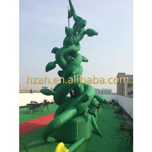 Giant Green Inflatable Beanstalk Tree for Stage Decoration