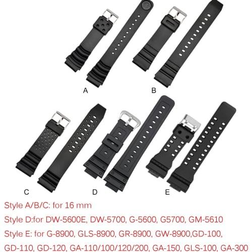 Gosear Replacement Watch Band Strap Belt Adjustable Resin Rubber Bracelt Watchband for Casio G-Shock Watch Accessories Gadgets