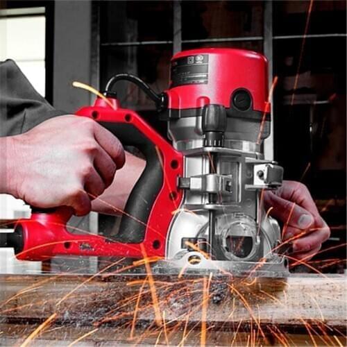 Engraving Machine 220V Slotting Trimmer Electric Motor Wood Milling Woodworking Day Handle Multifunction Woodworking Machinery