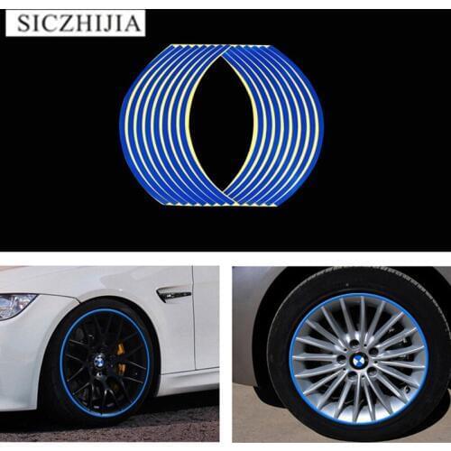 15~18 inch car and motorcycle wheels with striped reflective stickers for Buick Regal Lacrosse Excelle GT/XT/GL8/ENCORE