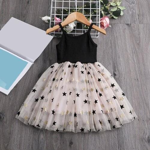 Summer Kids Girls' Dresses Childrens Party Princess Dresses Embroidered Net Yarn Tutu Swing Dresses Tulle Clothes For 3-8 Year