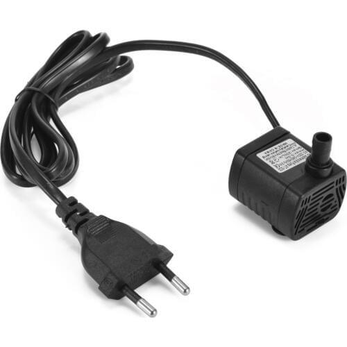 Mini EU/US Plug AC 220V 3W Submersible Water Pump Aquarium Fountain Air Fish Tank Pond Water Pump