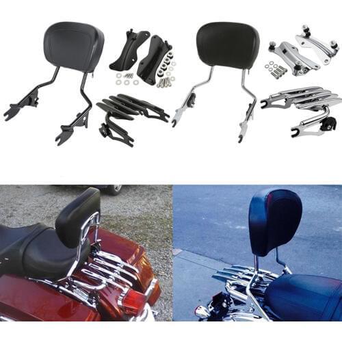 Motorcycle Detachable Backrest Sissy Bar Luggage Rack For Harley Touring Road King Road Glide Street Glide 2014-2020 2018