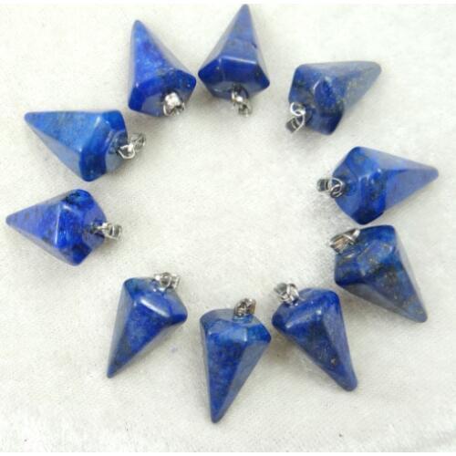 Natural stone Turquoises Quartz Crystal Opal tiger eye beads Pendulum Pendant for diy Jewelry making earring necklace